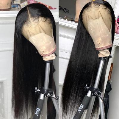 China 100% Lace Frontal Wig 150% 180% 220% Density Wave Hd Selling Lace Front Human Hair Wig Silky Straight Top Lace Front Wig for sale