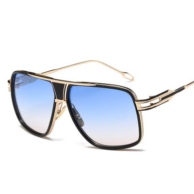 China 2022 Vintage Oversized Fashion New High Quality Metal Cool Sunglasses Shape Trend Men And Women Sunglasses Square Frame Sun Shade Lenses for sale