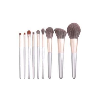 China Other Latest Highest Quality Soft Synthetic Hair 9pcs Synthetic Wood Handle Eco-friendly Makeup Brush Set for sale