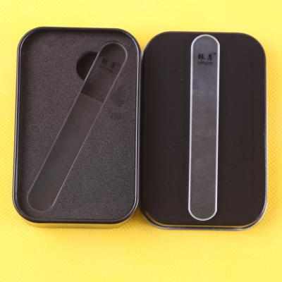 China Regular High Quality Pedicure Remover Foot Tool Custom Printed Glass Nail File With Case for sale