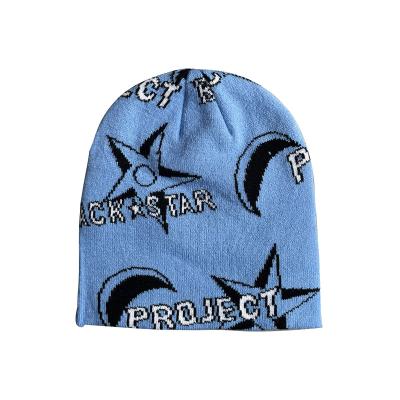 China High Quality COMMON COMMON Winter Hat Printing Jacquard Knitted Custom Printed Hat Beanie for sale