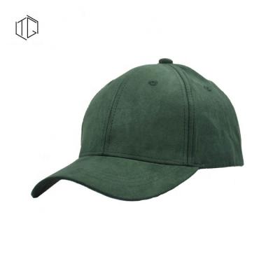 China COMMON COMMON Suede Metal Buckle Single Black Green Baseball Hats for sale