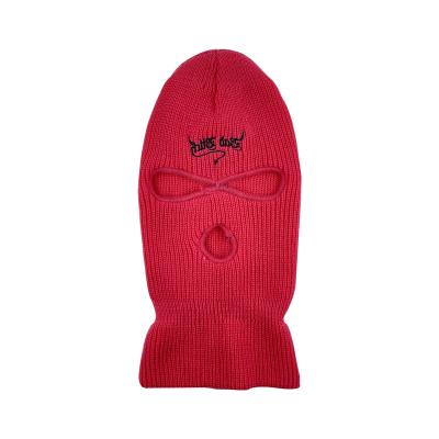 China Custom Face Mask COMMON COMMON Face Mask Hemp Floor Face Mask Full Face Balaclava 3 Holes Ski Mask Cycling Cap for sale