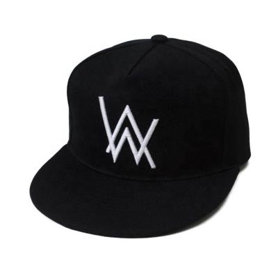 China Custom Black SEAL JOINT Logo Embroidery Hip Hop Snapback Hat for sale