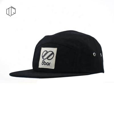 China OEM JOINT JOINT Embroidery 5 Panel Cheap Sports Hat With Woven Label for sale