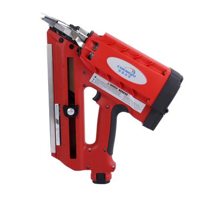 China Wood Suitable For Many Occasions, CJ300 Wood/Timber Special Paper Tape Nails Gas Nail Gun for sale