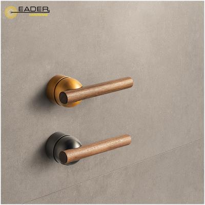 China New customized modern North American EADER walnut door handle anti zinc alloy oxygen and anti-corrosion high quality door lock for sale