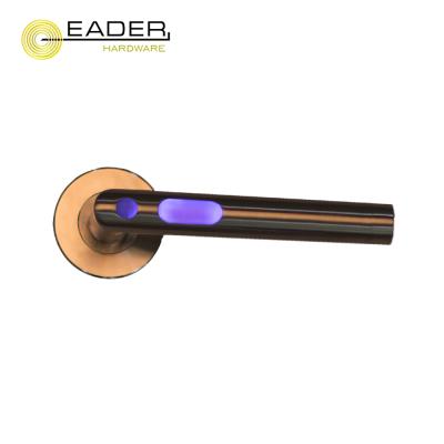 China High quality EADER new LED stainless steel door handle modern induction luminescent door handle for sale