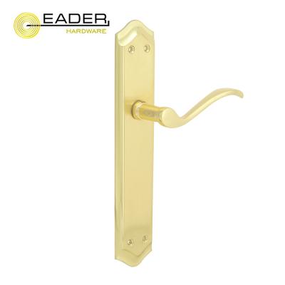 China EADER Zinc Handle Lock Door Handle Modern Gold Plated Accessories Luxury Royal for sale