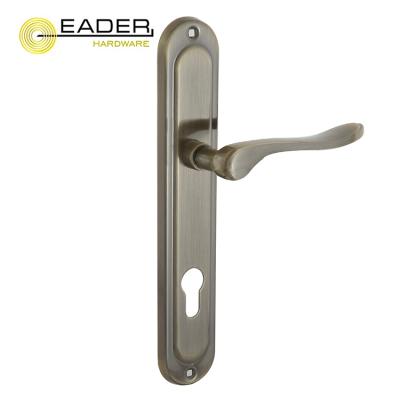 China Modern European EADER Wenzhou Style Aluminum Door Handle Lock Single Panel Door Handle for sale