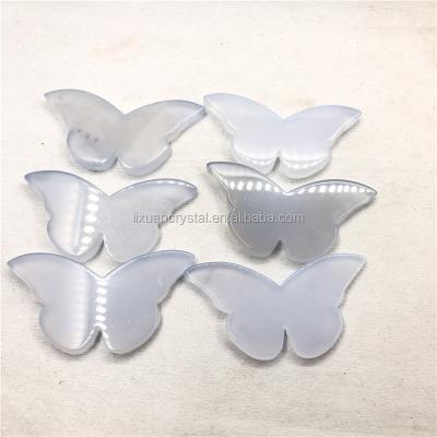 China China natural chalcedony crystal carving blue butterfly for sale for sale