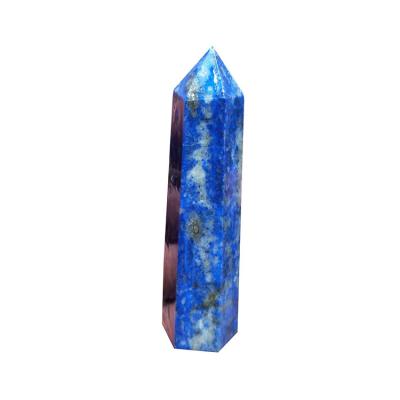 China China custom natural lapis lazuli six prism column crystal decorations for sale