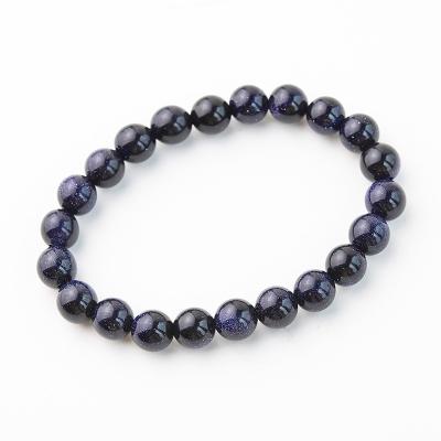 China China Natural Crystal Starry Blue Sand Stone Bracelet Jewelry for sale