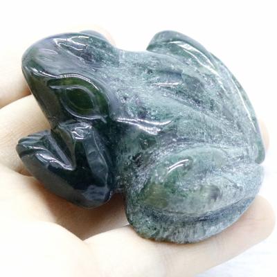 China China wholesale crystal cut frog in natural agate aquatic stone for sale for sale