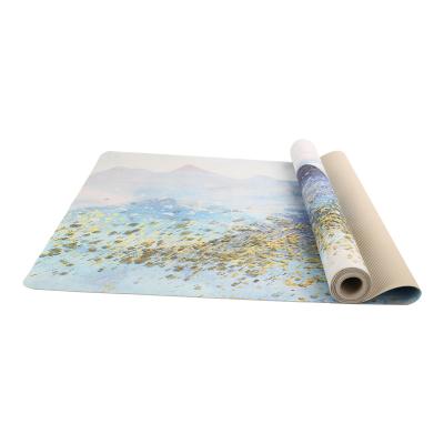 China Unique High Quality Non Slip Yoga Mat Microfiber Factory Suede Slip Mat Super Eco Friendly Non Slip Yoga Mat for sale