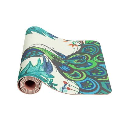 China Non-slip Custom Printed Suede Kids Yoga Mat Travel Yoga Mat Thin Non-Toxic Plain for sale