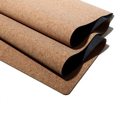 China Non-slip Factory Directly Dropshiping 1mm Custom Made Eco-Friendly Cork Yoga Mat for sale