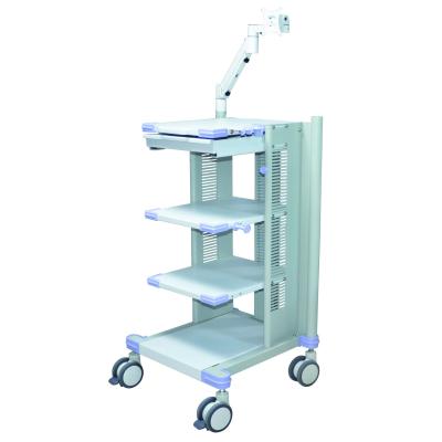 China Flexible Endoscope Trolley And Rigid Endoscope Tower Cart With OEM Service for sale