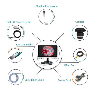 China 24 Zoll flexibles und starres FHD-Endoskop-Kamerasystem mit Wiedergabe und 2 USB-Speicherfunktionen zu verkaufen