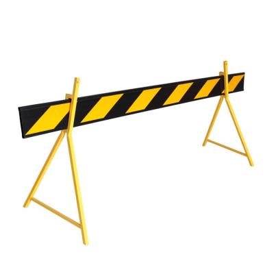 China PVC And G103101 Steel Australian Type Temporary Portable Barrier Board Folding Plastic Traffic Road Barricades for sale