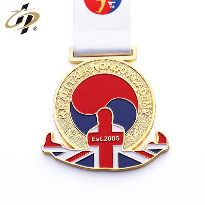 China Custom Europe Zinc Alloy Metal Taekwondo Medals For Tournament for sale