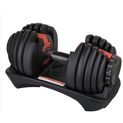 China Fitness Equipment Home Use Dumbbell Adjustable Dumbbell Set Gym And Home Use for sale