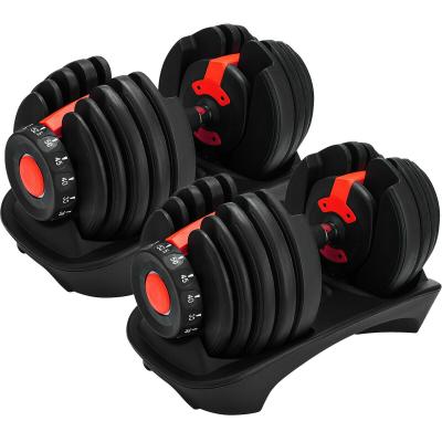 China Home Use Newcomer Cheap Dumbbell Sets 40Kg Dumbbell Weighs 90Lb Adjustable Dumbbell Set for sale