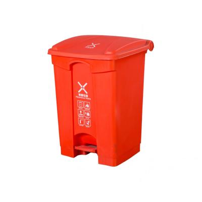 China High Quality Sustainable Foot Pedal Garbage Trash Can Street Outdoor Waste Bins for sale