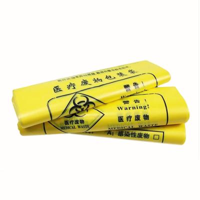 China Hospital Clinic Use PE Plastic Medical Biohazard Waste Packaging Bag PB01 for sale