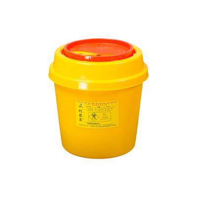 China Plastic Reusable Smell Proof Moisture Proof Sharps Container 2 Liter Medical Biohazard Waste Disposal Bin Sharps Box for sale