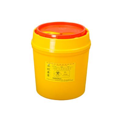 China Wholesale Round Storage Container Safety Sharps Factory Medical Waste Smell Proof And Moisture Proof Box for sale