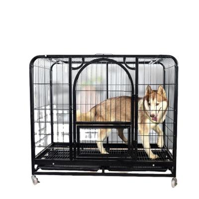 China Breathable Heavy Duty Dog Kennels With Wheels And Lock Pet Products Cage Dog Kennels for sale