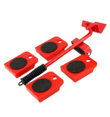 China Heavy Furniture Roller Movement Tools 5pcs Pusher Sliders Kit Roller Move Tools Heavy Furniture Appliance Moving for sale