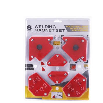 China 6pcs Industry Set Magnetic Welding Locator Machine Tool Accessories Weld Locator for sale