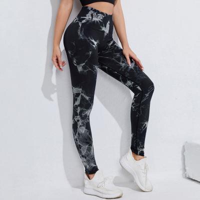 China Dye Breathable Women's Seamless Link Fitness Gaiters Lift Up Running Booty Pants Workout Gym Leggings for sale