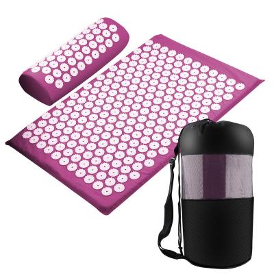 China For Exercise Pilates Gym Mat Fitness Equipment Acupressure Mat Yoga and Massage Relieve Pain Stress Body Spike Cushion Yoga Acupuncture Back Smart Yoga Mat Custom Logo for sale