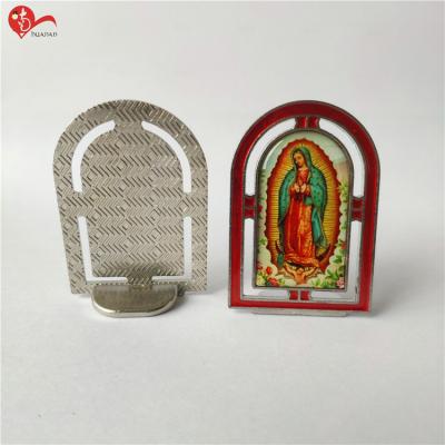 China Good Quality Metal Handcraft Religious Christian Saint Alloy Photo Frame for sale