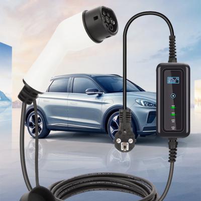 China AC 16A 32A Charger 7KW Ev Charger Portable Electric Vehicle Car Charger Home Use for sale