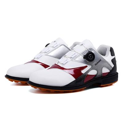 China Lace Up Factory Durable Waterproof Golf Sneakers Leather Golf Shoes For Men for sale