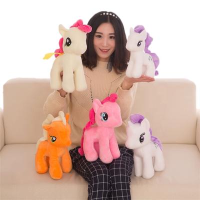 China Baby Accompany Cute Soft PP Cotton Custom Colorful Toys Stuffed Little Pony Unicorn Plush Toy for sale