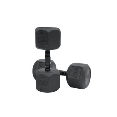 China Commercial Rubber Covered Gym Equipment Professional Adjustable Dumbbell Dumbbell Weights for sale