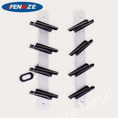 China Adjustable Shutter Bracket C18 Window Slat Jalousie Aluminum Alloy Glass Hidden Canopy Plastic Frame for sale