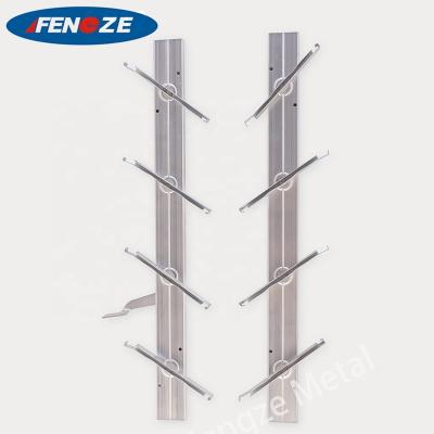 China Silver Shutter Bracket B12 Extrusion Profile Fixed Glass Parts Price Aluminum Louver Window for sale