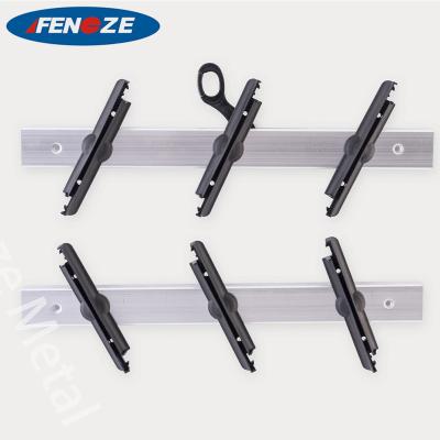 China Custom Aluminum Plastic Shutter Bracket OEM Louver Window Slat Frame for sale