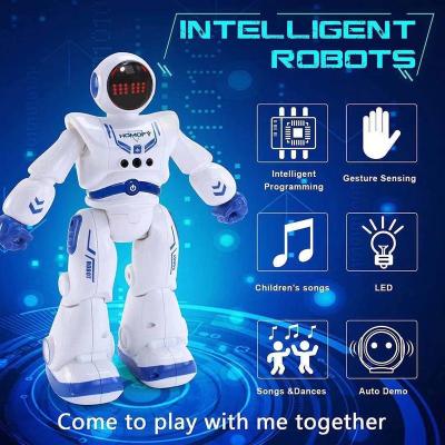 China Multifunctional Intelligent Robot Children's Space Teaching Machine Dance Toys Gifts Gesture Feeling Robot Programming Remote Control Toy for sale