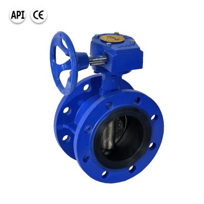 China The General Bundor 2 inch 3 inch 4 inch malleable iron worm gear controlled flanged butterfly valve for sale