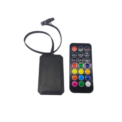 China Computer Case Computer 6 Pin Interface RGB Fan Type 4 Pin Controller For ARGB Fan Remote Control Factory Price for sale