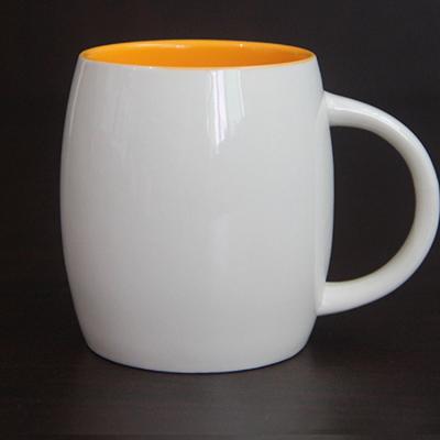 China Round Shape Viable Modern Ceramic 16oz Coffee Mug For Logo Custom for sale