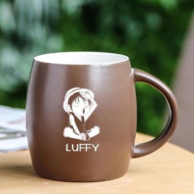 China Sustainable 3d Laser Engraved Porcelain Mug Ceramic Cups And Mugs for sale