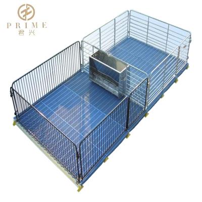 China PIG Farm Hot Dip Galvanized Steel Fence Nursery Bed Stall Equipment Pig Crates Hog Barn Agriculture Equipment Fatten Cages for sale